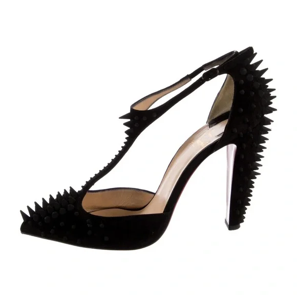 Spiked Louboutin heels sz 38 - Picture 4 of 14